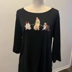 Karen Scott Black Sweater